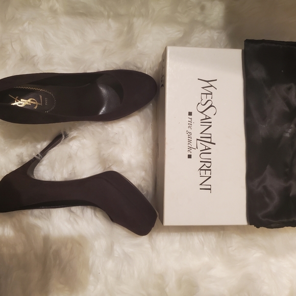 YSL Gisele Suede Platform Pump - Picture 11 of 16